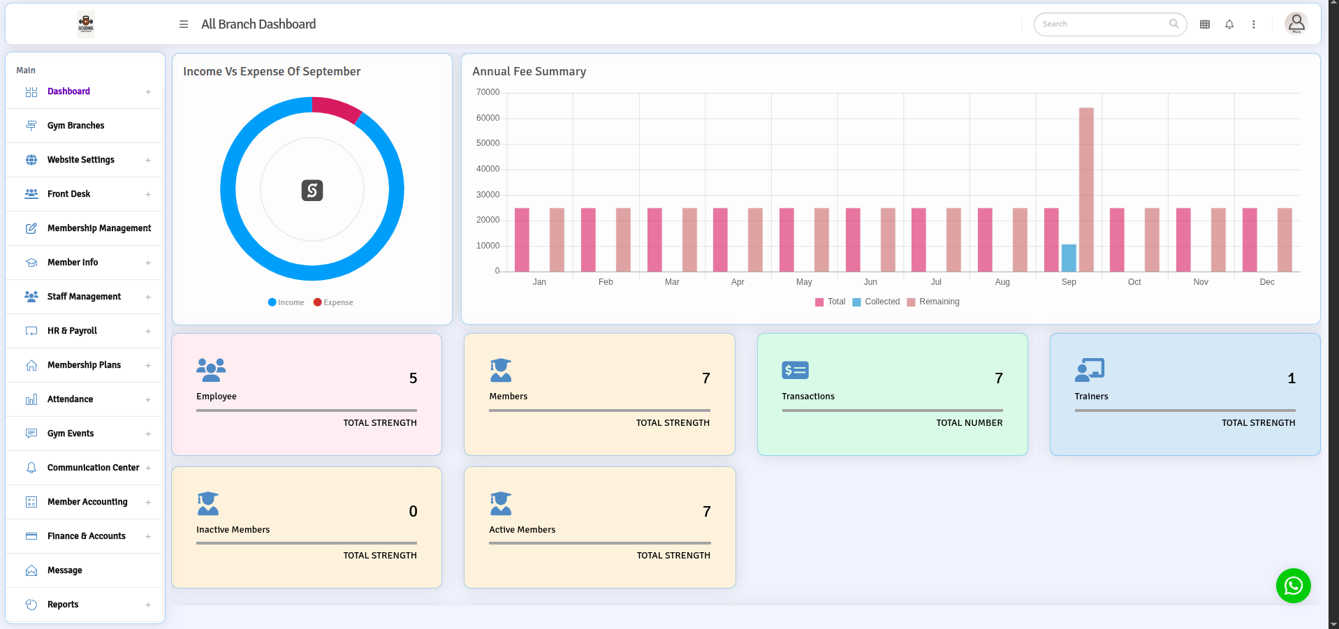 All-in-One Gym Management Software by G-Coding Infotech