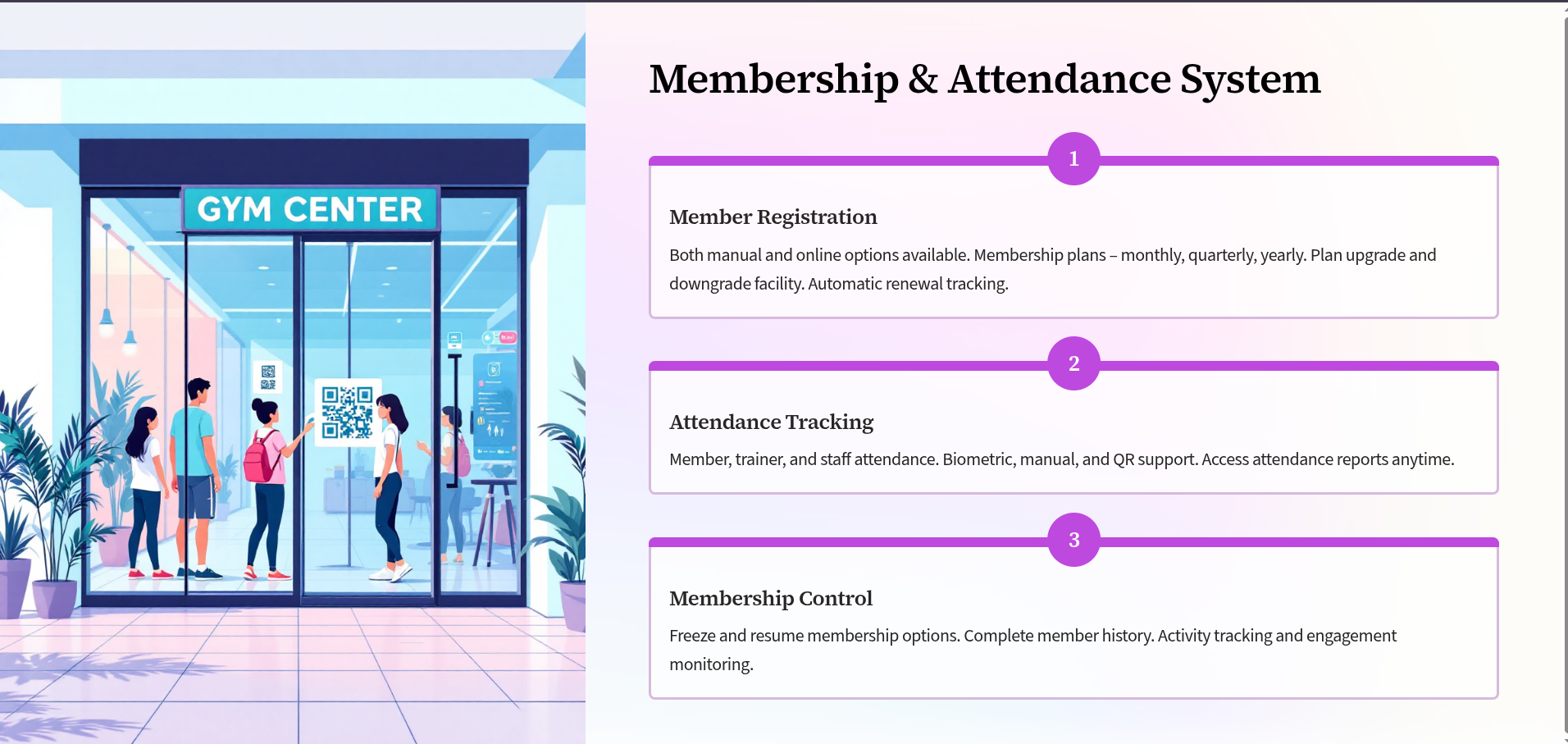 Smart Gym Management Software with Biometric Attendance